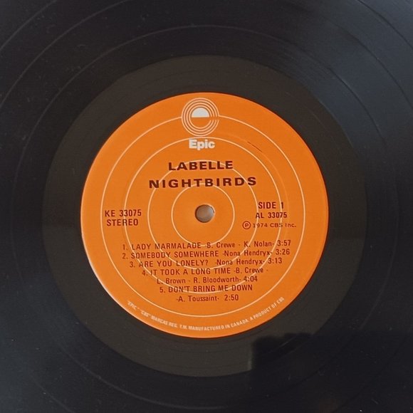 Vintage Labelle Nightbirds vinyl lp record 1974 first pressing Epic KE… - Picture 11 of 13